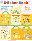 Benresive Reusable Sticker Book for Toddlers 2-4 Years, Fun Travel Stickers for Kids, Waterproof Sticker Books for Toddlers 1-3, Crafts Activities for Todddlers 1-3 2-4 3-5 - My Body by TinyTreasures Baby Boutique