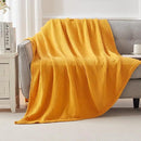 EMME Cotton Blanket Queen Size for Bed Soft Large Muslin Bed Blankets 90"x90" Lightweight Breathable All Season Gauze Blanket, Mustard Yellow by CozyNest Decor