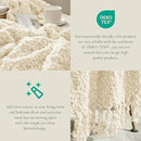 Amélie Home Knit Throw Blanket with Tassels for Couch, Luxury Boho Throw Blanket for Summer Ivory, 50"x60" by CozyNest Decor