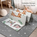 79 x 71 Foldable Large Play Mat for Babies, Non Toxic Foam Play Mat, Thick & Waterproof Baby Playmat for Floor, Anti-Slip Baby Playpen Mat for Toddlers by TinyTreasures Baby Boutique