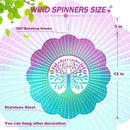 Decoroca Hanging Wind Spinner - Tree of Life 12in Wind Spinner Outdoor, Stainless Steel Wind Spinners Yard Garden Decor Indoor, Kinetic 3D Metal Crafts Ornaments Decoration by GreenHaven Gardens