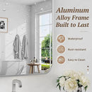 Bathroom Mirror 72" x 36", Large Rectangle Wall Mirror, Silver Metal Frame Wall Mounted Mirrors for Bathroom, Vanity, Bedroom, Entryway Decor(Horizontal/Vertical) by CozyNest Decor