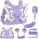 Accmor Toddler Harness Leash + Anti Lost Wrist Link, Cute Butterfly Kids Leash Wristband Assistant, Adorable Child Walking Harness Strap Adjustable Belt Protector for Baby Girls to Outdoor Travel by TinyTreasures Baby Boutique