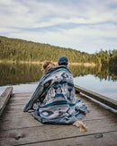 Inca Aztec Throw, Queen, King Blanket | Southwest Indian Navajo Boho Style | Native Cover for Camping, Bedding, Couch, Vanlife | Faux Alpaca, Lightweight, Hypoallergenic (Condor Gray, Queen) by CozyNest Decor