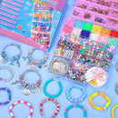 AIPRIDY 3600 Pcs Girls Toys Bracelet Making Kit, Unicorn/Mermaid Jewelry Activity, Flat College Style Beading for Friendship Jewelry Making, DIY Crafts for 4-12 Girls Birthday Christmas Gifts(Aqua) by TinyTreasures Baby Boutique