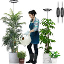 LORDEM Grow Light for Indoor Plants, 7.9" Full Spectrum LED Plant Grow Light, Height Adjustable Growing Lamp with Auto Timer 4H/8H/12H, 6 Dimmable Levels, Ideal for Large Tall Plants, 2 Packs, Black by GreenHaven Gardens