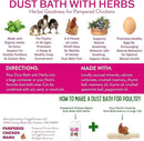 10.5 lb Pampered Chicken Mama Dust Bath with Organic Herbs & Essential Oils for Chickens, Quail, & Poultry | Dust Bath for Chickens to Keep Feathers Clean & Healthy by GreenHaven Gardens