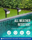 Solar Spot Lights Outdoor, 9 Lighting Modes RGB, Solar Lights Outdoor Waterproof IP65, 63 LED Landscape Spotlights for Holiday Decorations by GreenHaven Gardens