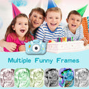 Kids Camera Toys,48MP Dual Lens with 64G SD Card and Cartoon Soft Cover for 3-8 Year Old Girls Boys (Bluer) by TinyTreasures Baby Boutique