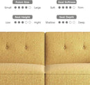 89” Futon Sofa Bed, Linen Comfy Futon Couch Bed with 2 Square Pillows, Convertible Sleeper Sofa with Adjustable Backrest& Armrests, Modern Loveseat Sleeper for Living Room, Bedroom, Yellow by CozyNest Decor