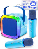 Move2Play, Karaoke Machine for Kids | Includes 20+ Kid Songs | 2 Microphones | Connect with Bluetooth | 3, 4, 5, 6, 7+ Year Old Gift | Toy for Girls, Boys, & Toddler | Birthday Present by TinyTreasures Baby Boutique