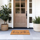 Barnyard Designs Natural Coco Coir Heavy Duty Backing Doormat - Large Cute Non-Slip Front Door Welcome Mat for Outside Entrance or Porch Entry, Brown (17x 30, Y'all) by CozyNest Decor