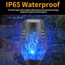 6-Pack Blue Solar Flickering Flame Torches – Waterproof Solar Garden Lights, Outdoor Solar Lights for Yards, and Flame Torches for Patio and Pathway Decorations by GreenHaven Gardens