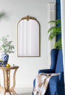Arched Wall Mirror With Metal Frame, Wall Mirror For Living Room by Unique Piece Furniture