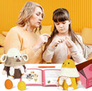 RoseFlower Crochet Kit for Beginners, Crochets Starter Kits with Step-by-Step Video Tutorials, DIY Craft Knitting Crochet Animals Set for Kids Adult - 2 Pack Chicken Sheep by TinyTreasures Baby Boutique