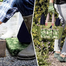 Colwelt Garden Tools Set, 8 Piece, Heavy Duty Gardening Tools with Wooden Handle, Including Garden Tote, Kneeling Pad, Gloves, Pruner, Trowel, Tulip Trowel, Cultivator - Gardening Gifts for Women Men by GreenHaven Gardens