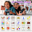 Kids Smart Watch Girls Gifts for Age 5-12, 24 Puzzle Games HD Touch Screen Watches with Video Camera Music Player Pedometer Flashlight 12/24 hr Birthday Gift 6 7 8 Year Old Girl by TinyTreasures Baby Boutique