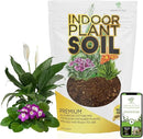 Indoor Plant Soil Premium All Purpose Blend | Large 2.2 Quarts | Ready to Use for Indoor Container and Houseplants | Peat, Coco Coir, Perlite, Dolomite | Made in USA by GreenHaven Gardens