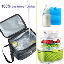 Breastmilk Cooler Bag with Ice Pack Fits 4 Baby Bottles Up to 9 Ounce Insulated Baby Bottle Bag Breast Milk Cooler on The Go with Strap Baby Bottle Cooler Bag for Nursing Mom Daycare or Travel by TinyTreasures Baby Boutique