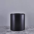 FaithLand Plant Pot 8 inch - Perfectly Fits Mid-Century Modern Plant Stand - Drainage Plug - Matte Black by GreenHaven Gardens