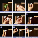 MATANA 20 Pack Magnetic Cabinet Locks Baby Proofing (20 Locks + 4 Keys) Adhesive Easy Installation, No Drilling Child Proof Cabinet Locks Magnetic Drawer Locks by TinyTreasures Baby Boutique