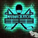 Custom Hockey LED Wall Sign - Personalized Skate & Goalie Mask Neon Light Custom Name Sign, Hockey Decor for Boys Room, Man Cave, Locker Room, Players, Coaches, Sports Fans by CozyNest Decor