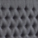 24KF Upholstered Tufted Button Linen Fabric Headboard,Comfortable Fashional Headboard Queen/Full Size,Dark Gray by CozyNest Decor