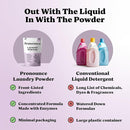 Pronounce Laundry Detergent Powder Alternative | Earth-Derived Ingredients, Eco-Friendly, Safer for Sensitive Skin, Eczema, and Babies. Stain + Smell Fighting. HE Safe (Lavender, 120 Loads). by TinyTreasures Baby Boutique