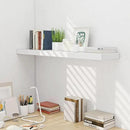 Fun Memories 10 Inch Deep Shelves, Floating Shelves for Wall 48 Inches Long, Wood Floating Shelves for Wall, Large Storage Shelves Wall Mount for Living Room Bedroom, White, Set of 1 by CozyNest Decor