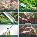 Berry&Bird Garden Hand Weeding Trowel, Stainless Steel Weeder Tool for Gardening with Wooden Handle, Multifunctional Manual Weed Puller & Digging Knife for Planting Transplanting Cutting Measuring by GreenHaven Gardens