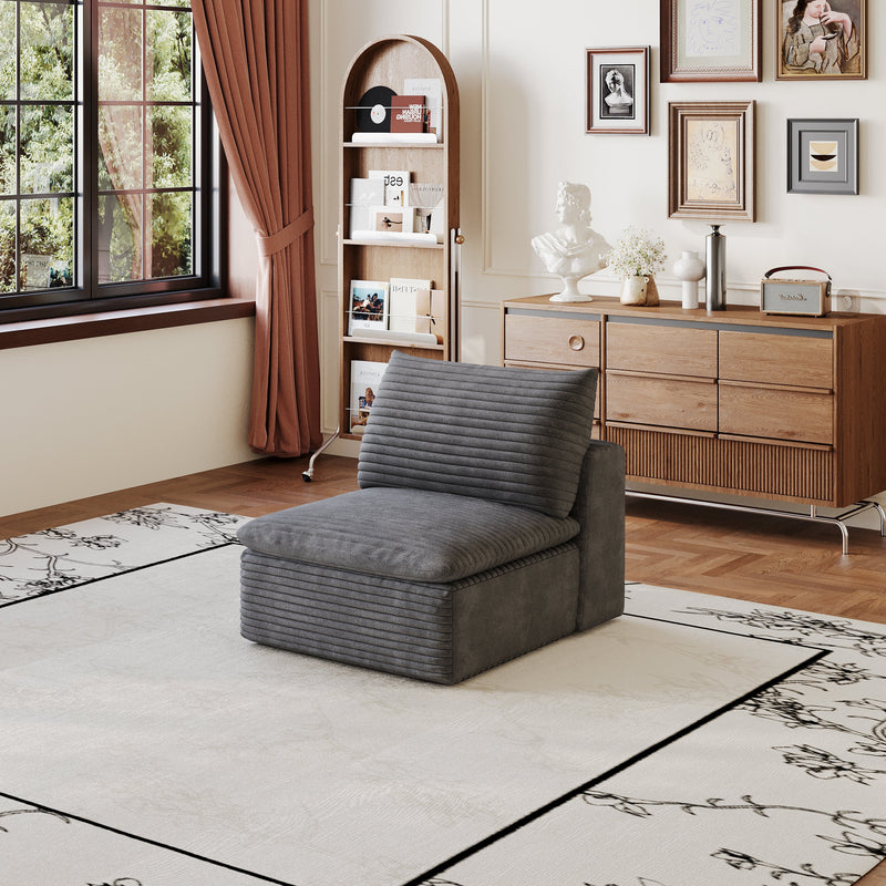 1 Middle Seat Sofa - Dark Fabric, photo 2 of 7