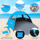 Gorich Beach Tent Sun Shelter for 3/4-5/6-7/8-10 Person with UPF 50＋ UV Protection, Lightweight & Easy Setup Beach Shade Canopy, Portable Beach Shade Tent Beach Cabana by TinyTreasures Baby Boutique