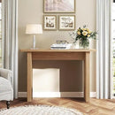 AVZEAR 43.3" Mid Century Narrow Entryway Console Table, Modern Fluted Wood Couch Table Behind Sofa Long and Skinny for Living Room Hallway Entrance Foyer (Natural) by CozyNest Decor