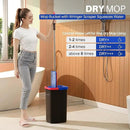 JOYMOOP Mop and Bucket Set for Home, Hands-Free Self-Cleaning System, with 3 Reusable Microfiber Mop Pads, Suitable for Floor Cleaning and Wall Cleaner - Black+Red+Slate Blue by CozyNest Decor