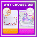 LED Drawing Board, 13.8"X10", Acrylic Note Board with Colors, Include Adapter, Acrylic Dry Erase Pad with Light 4 Modes & 7 Colors, 8 Markers, Stand, Hanging Chain, 2 Gel Clings, Holiday Gift by TinyTreasures Baby Boutique