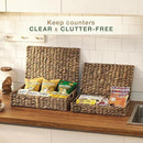 Set of 2 Decorative Storage Boxes With Lids for Home Decor, Shelves by CozyNest Decor