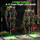 Solar Garden Lights Outdoor Decorative Waterproof, 69LED Swaying Tree Solar Lights for Outside, Butterfly Flower Lights Solar Power Yard Decor for Pathway Patio Lawn Decorations by GreenHaven Gardens