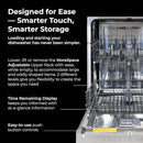 Kenmore 24" Built-in Stainless Steel Tub Dishwasher SmartWash, UltraWash, SmartDry Plus, MoreSpace Adjustable Rack, Energy Star Certified, Fingerprint Resistant by CozyNest Decor