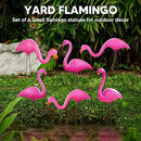 JOYIN Set of 2 Small Pink Flamingo Yard Ornament Stakes Mini Lawn Plastic Flamingo Statue with Metal Legs for Sidewalks, Outdoor Garden Decoration, Luau Party, Beach, Tropical Party Decor, 2 Styles by GreenHaven Gardens