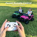 24V Kids Ride on Toy, Kids Electric Vehicles Car Ride on Car Truck for Toddlers with Remote Control, 2x200W Motor - Pink by TinyTreasures Baby Boutique