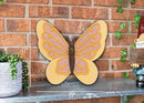 NAT & Jules Animal Character Shaped Dimensional Indoor Outdoor 11 inch Cast Resin Decorative Garden Stepping Stone, Patio, Walkway Sculpture Yard Art, Yellow Butterfly by CozyNest Decor