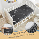 BEDLORE Waterproof Crib Mattress Protector 2 Pack, Ultra Soft Bamboo Viscose Crib Mattress Pad Cover, Noiseless Toddler Mattress Protector for Standard Baby Mattress Size 52''x28'', Dark Gray by TinyTreasures Baby Boutique