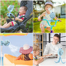 2025 Upgarded 4000mAh Misting Baby Stroller Fan, Rechargeable Battery Operated,Max 15Hrs Cooling,50ml Portable Water Sprayer Misting Fan with Flexible Tripod Clip on Car Seat Crib Treadmill Bunk Bed by TinyTreasures Baby Boutique