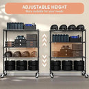 Industrial Metal 4 Tier Shelving for Garage, Pantry, Warehouse, Basement Utility Room, Storage Rack Metal Shelving Unit, Shelf Organizer, Black 23.6" D x 53.2" W x 73.6" H by CozyNest Decor