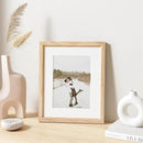 8x10 Picture Frame Set of 4 Natural Solid Oak Photo Frames with 5x7 Removable Mat Wall Hanging Large Handcrafted Frame with HD Plexiglass Wall and Tabletop Display Large Poster Frame by CozyNest Decor