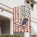 FLAGWIX Patriot American Dog Flags, Dachshund Dog Lover American Double Sided Flag - 4th of July Decorations For Home, Outside, House Flag 30x40 - Heavy Duty Canvas, Decorative Indoor Outdoor Flag by GreenHaven Gardens