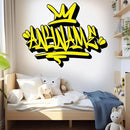 Custom Graffiti Name Wall Decal Personalized Graffiti Name Decal Graphics Large Vinyl Wall Decals for Home & Room Décor, Peel & Stick Wall Art for Kids & Teens Bedroom, Car, Vehicles by CozyNest Decor