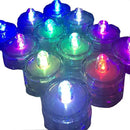 Bright LED Floral Tea Light Submersible Lights for Party Wedding (RGB(Changing Color), 20 Pack) by GreenHaven Gardens