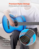 VEVOR Acoustic Guitar, Classical Guitar Starter Kit for Beginners, with Nylon Strings, Basswood Guitar, for Kids Adults Girls Boys Students by TinyTreasures Baby Boutique