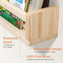 Heimlove Nursery Floating Shelves, Wood Nursery Book Shelves for Wall, 16 inch Wall Bookshelf for Kids Solid Wood Wall Mounted Shelves for Books,Toys and Decor Storage, Set of 2 by TinyTreasures Baby Boutique